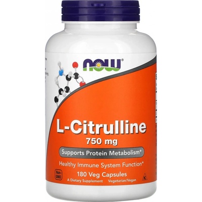 Now foods l-citrulín 750 mg 180 vegetariánskych kapsúl