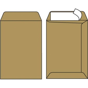  Плик кафяв B4 250х353 mm Стикер 250 бр (B4 250)