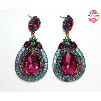 Fashion Jewerly Purple teardrop 122
