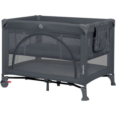 Lionelo Бебешка кошара Lionelo - Laura, Grey Concrete (5903771721691)