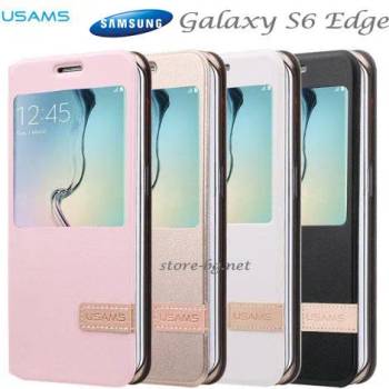 Image 1 of Samsung Galaxy S6 Edge G925 Window Wallet Калъф и Протектор