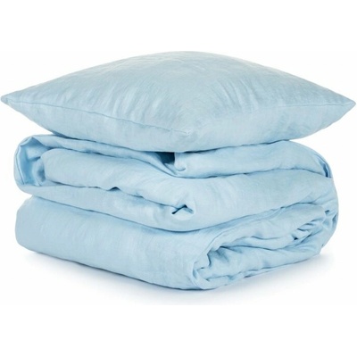 Tom Linen Detské ľanové obliečky Light blue 135 x 100 cm 40 x 60 cm