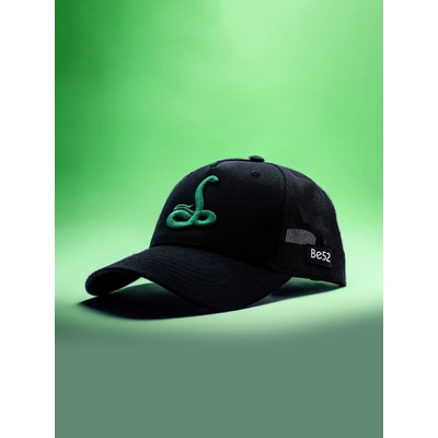 Be52 Snake шапка с козирка premium черна/зелена Be52 | Cheren | МЪЖЕ | ЕДИН РАЗМЕР