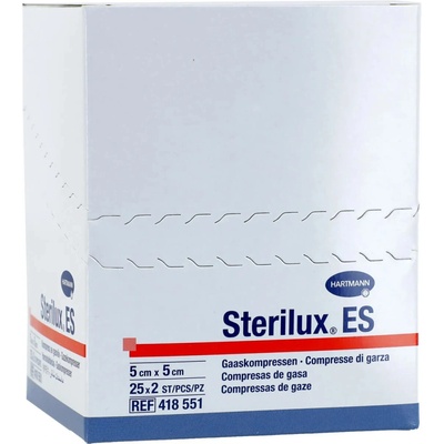Hartmann Sterilux gázové štvorce 5 cm x 5 cm 50ks