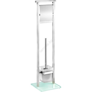WENKO 22992100 - Четка за тоалетна DEBAR 18x73 cm неръждаема стомана/сатин/бяла (WE0053)