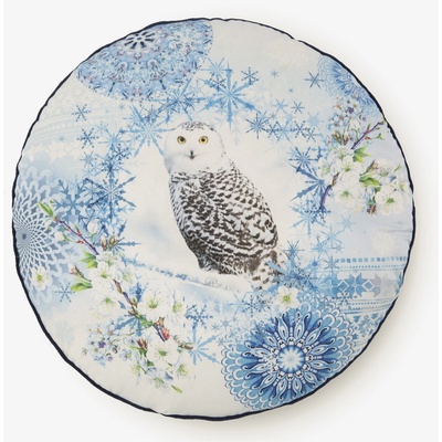 HIP Диаметър 55 см - Синя възглавница за реверсиране с мотив HIP Phalini HIP | Sin | Home | UNI