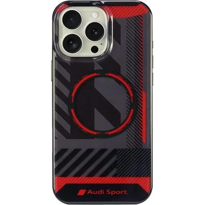 Audi IML Sport MagSafe iPhone 16 Pro Max 6.9" черен/черен твърд калъф AUS-IMLMIP16PM-RSQ/D2-BK (6955250227872)