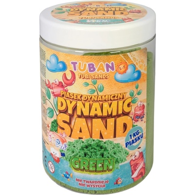 TUBAN Динамичен пясък Tuban - Зелен, 1 kg (TU3555)