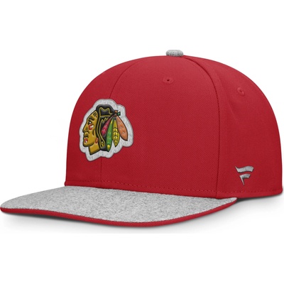 Fanatics Chicago Blackhawks NHL Loden Structured Flat Brim Cap