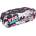 COOLPACK Елипсовиден ученически несесер Cool Pack Clever - Camo Pink Badges, с 2 отделения (A65112)