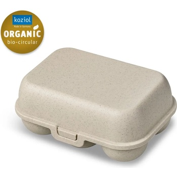 Koziol Контейнер за съхранение на яйца EGGS TO GO MINI 17 см, за 6 яйца, естествено пустинно слънце, Koziol (KOZ7186700)