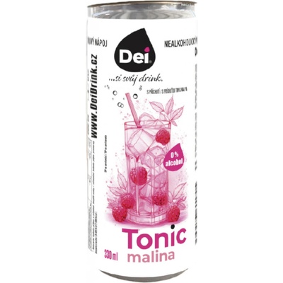 Dei Tonic malina plech 330 ml