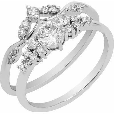 Eppi Romantický zásnubný set prsteňov s diamantmi Wise RE44781