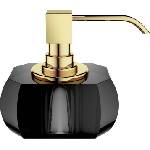 DECOR WALTHER Дозатор за сапун Kristall с златиста помпа антрацит (0924494)
