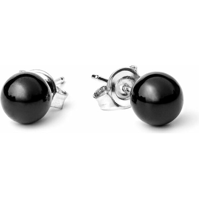 Eppi Náušnice s černými onyxy Bahia E42664