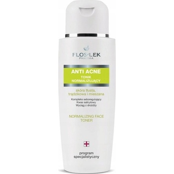 FlosLek Pharma Anti Acne normalizačné tonikum pre redukciu kožného mazu 200 ml