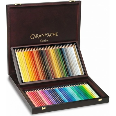 Caran D'ache Prismalo Aquarelle 80 barev v dřevěném boxu 999.480