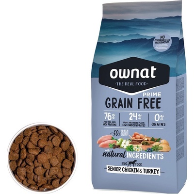 Ownat Grain Free Prime Senior Chicken & Turkey 12 kg