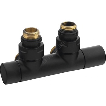 SAPHO - Комплект присъединителни вентили за централно свързване TWIN матово черно (SH0508)