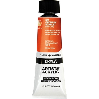 Daler-Rowney Cryla Artists’ АКРИЛНА боя Cadmium Scarlet 75 ml 1 бр (125075507)