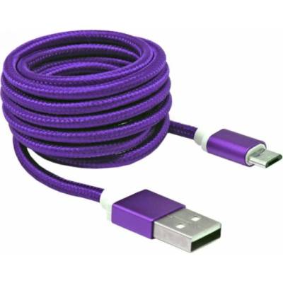 Sbox USB-10315U USB->Micro USB M/M 1m fialový