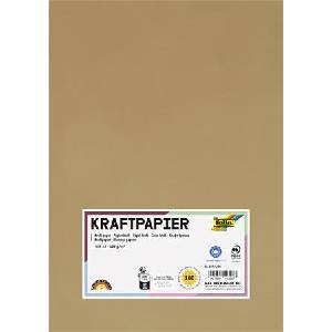 FOLIA Крафт хартия, A4, 120 g, 100 листа, FOLIA 691/4/98 (691/4/98)