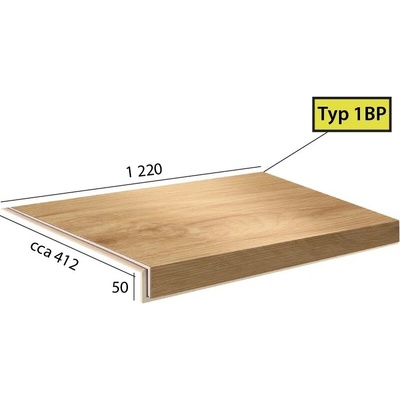 Karndean International Ecoline Step - 1 BP schod bez nosu 9560 Buk vita