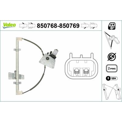 Mechanizmus zdvíhania okna VALEO 850768