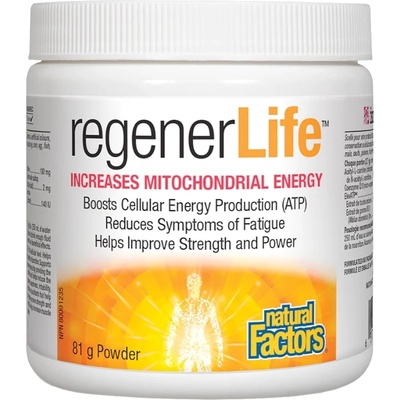 Natural Factors RegenerLife Increases Mitochondrial Energy, 81 g, Natural Factors