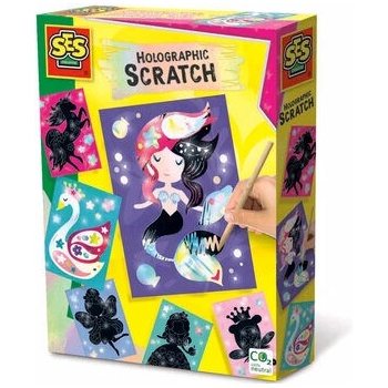 SES Holografické vyškrabávacie obrázky víly