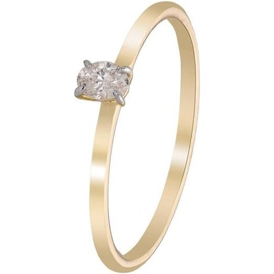 Zlaton Prsten žluté zlato s diamantem 000300812235