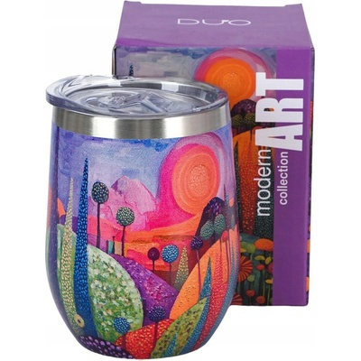 Duo termohrnek 330 ml fialový
