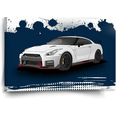 Sablio Obraz Nissan GTR 35 Modrý - 60x40 cm