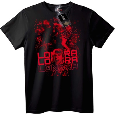 NOONEBRAND Тениска Londra Червен Разплискващ - 6XL, Black