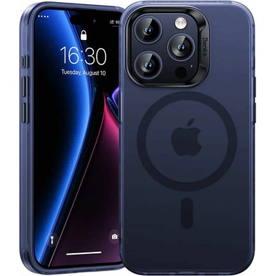 Benks Magnetic Lucid Case - хибриден удароустойчив кейс с MagSafe за iPhone 15 Pro Max (син)