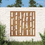 vidaXL Градинска декорация 55x55 см кортенова стомана дизайн бамбук (824482)
