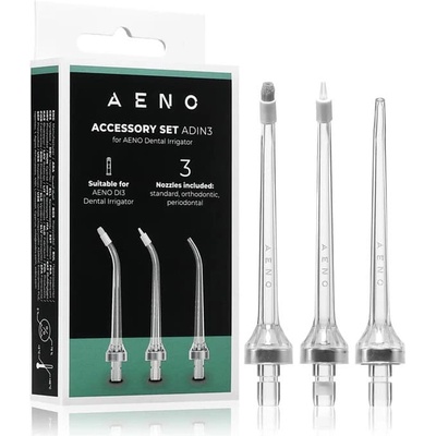AENO Резервен накрайник за зъбен душ Aeno ADIN3 (ADI204), за зъбен душ Aeno DI3, 3бр (ADI204)