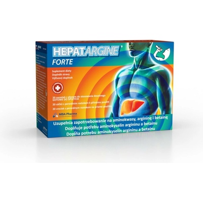 HEPATARGINE Forte Betain + L-arginin 20 vreciek