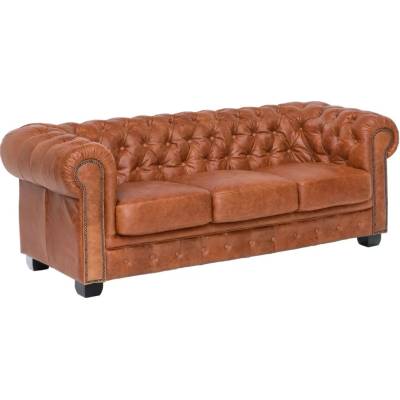 SOB Nábytek Chesterfield vintage pravá kůže F0A00000292W