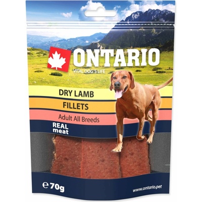 Ontario Pochoutka sušené jehněčí plátky 70 g