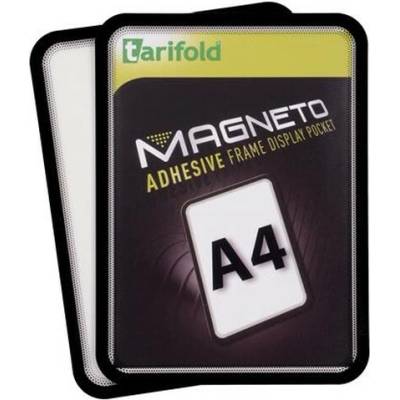 Informačný rám, samolepiaca zadná strana, A4, DJOIS "Magneto", čierna