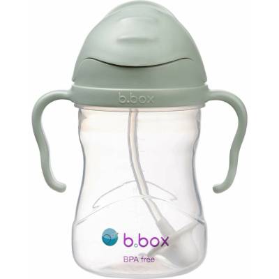 b.box hrneček s brčkem zelený 240 ml
