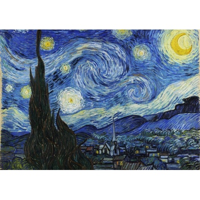 Grafika Vincent Van Gogh Hviezdna noc 1500 dielov