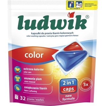 Ludwik Color 2v1 Kapsuly na pranie 32 PD