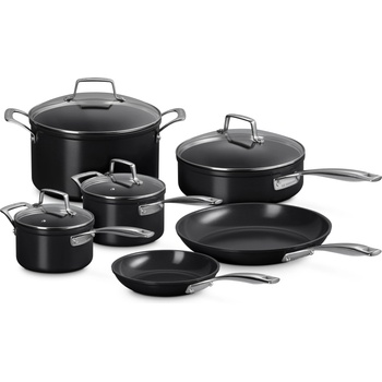Le Creuset Комплект кухненски съдове ESSENTIAL, комплект от 6 бр. , черен, алуминий, Le Creuset (LECR51823000010098)