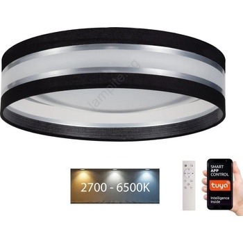 BELIS LED Димируем плафон SMART CORAL LED/24W/230V Wi-Fi Tuya черен + д. у (BE0874)