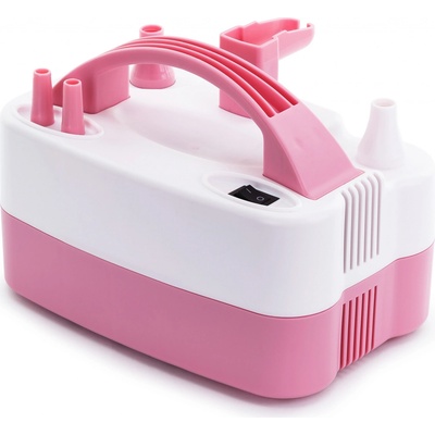 PartyDeco Elektrický kompresor na balonky dvouventilový růžový