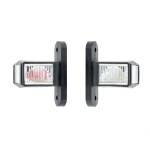 FORMPLAS Комплект led Габаритни светлини тип рогче с 3 позиции - Жълт Бял Червен 6 диода 12v-24v