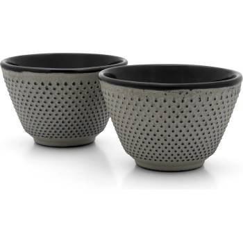 Bredemaijer Group BREDEMEIJER Комплект от 2бр чугунени чаши за чай Jang - цвят сив (BR-153020)