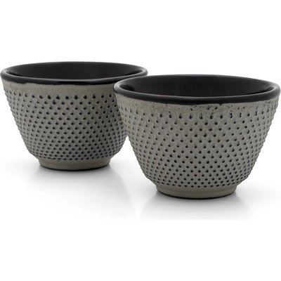 Bredemaijer Group BREDEMEIJER Комплект от 2бр чугунени чаши за чай Jang - цвят сив (BR-153020)